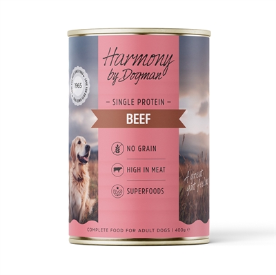 Harmony By Dogman Våtfoder för hund Singleprotein Lamm 400g
